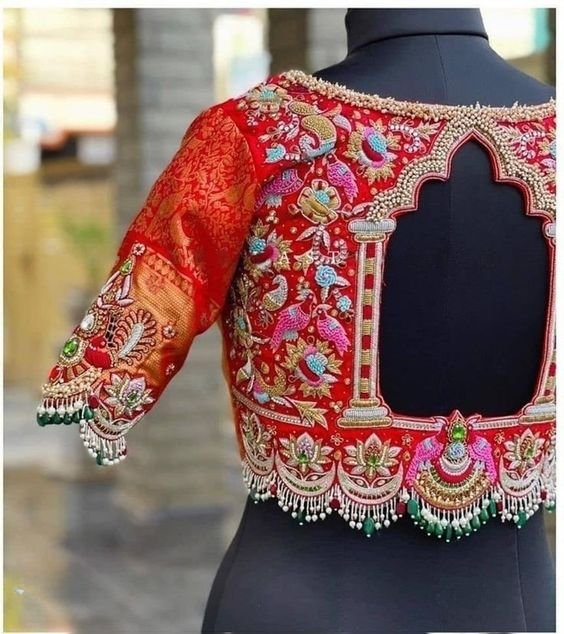 attractive bridal blouse design models 