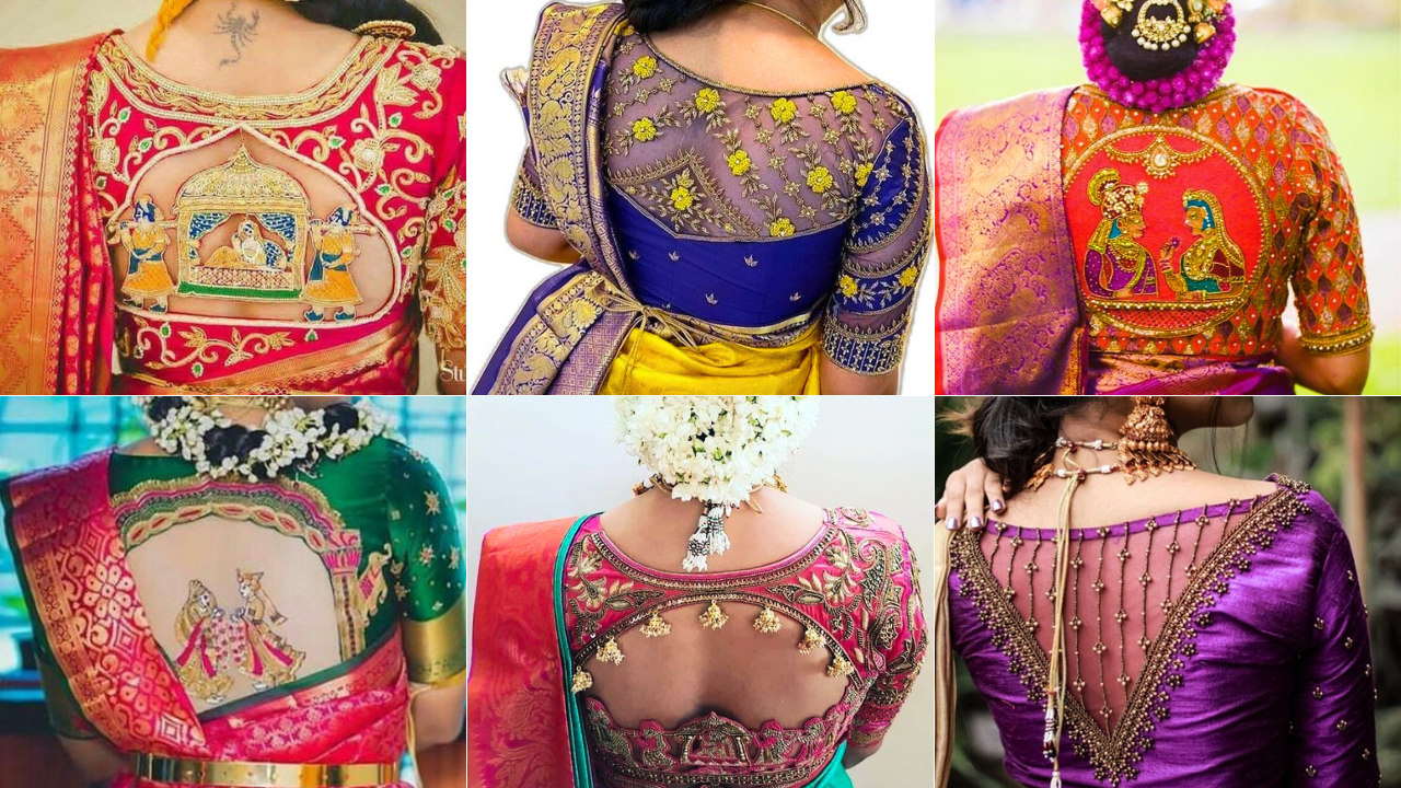 35+ Latest Bridal Blouse Back Neck Designs || Blouse Design