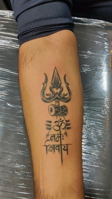 Lord Shiva Tattoo Designs on hand