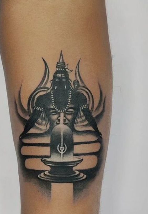 Attractive Mahadev Tattoo Designs on Hand