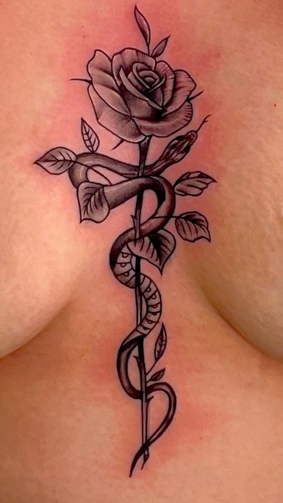 Chest Tattoo Designs for Girls