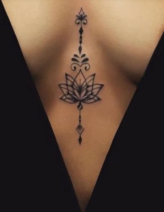 Chest Tattoo Designs for Girls