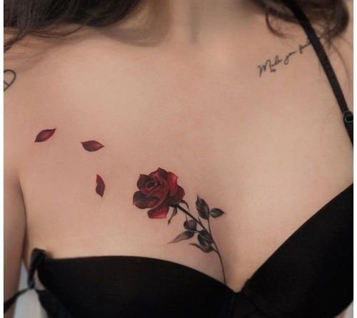 Chest Tattoo Designs for Girls