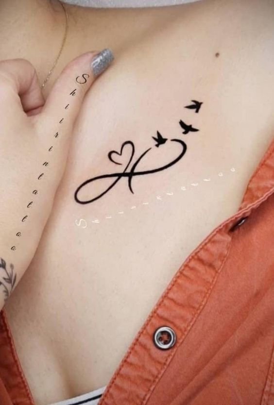 Chest Tattoo Designs for Girls