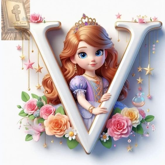 V Alphabet Profile Picture