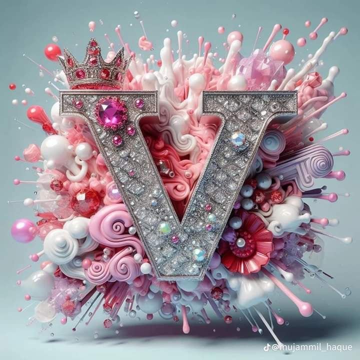 V Alphabet Profile Picture