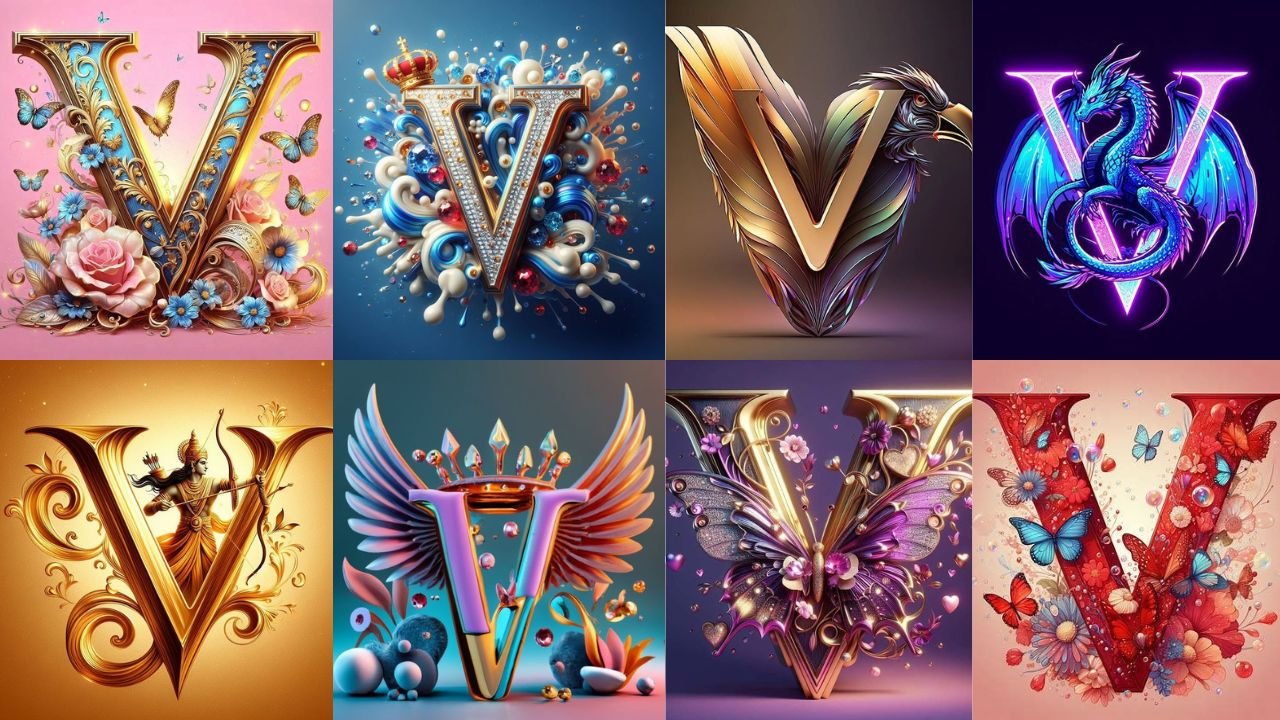 Unique V Letter Dp images for Whatsapp || V Alphabet Profile Pictures