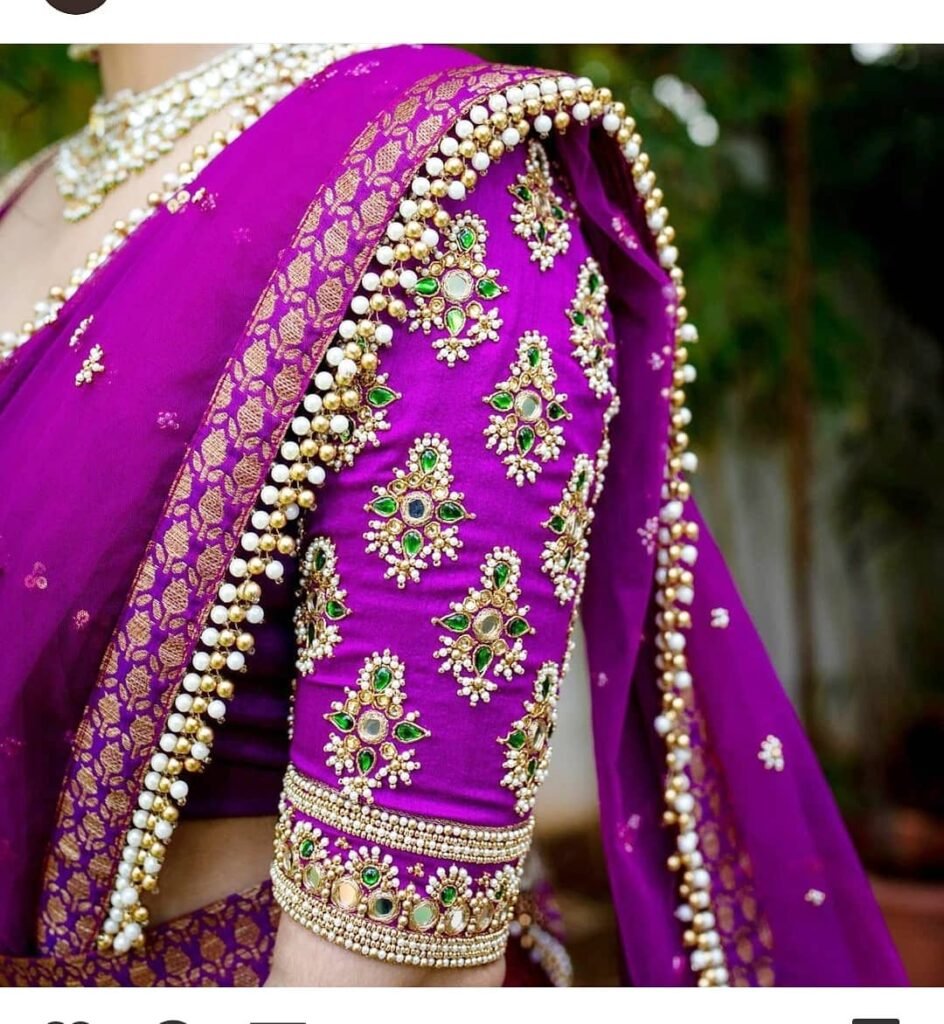 Latest bridal blouse sleeve designs