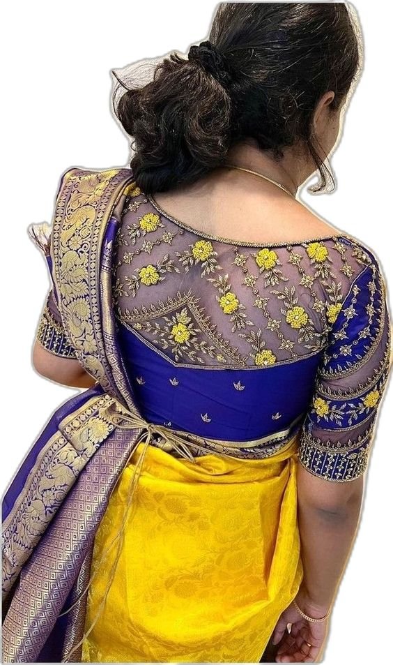 latest bridal blouse back neck designs