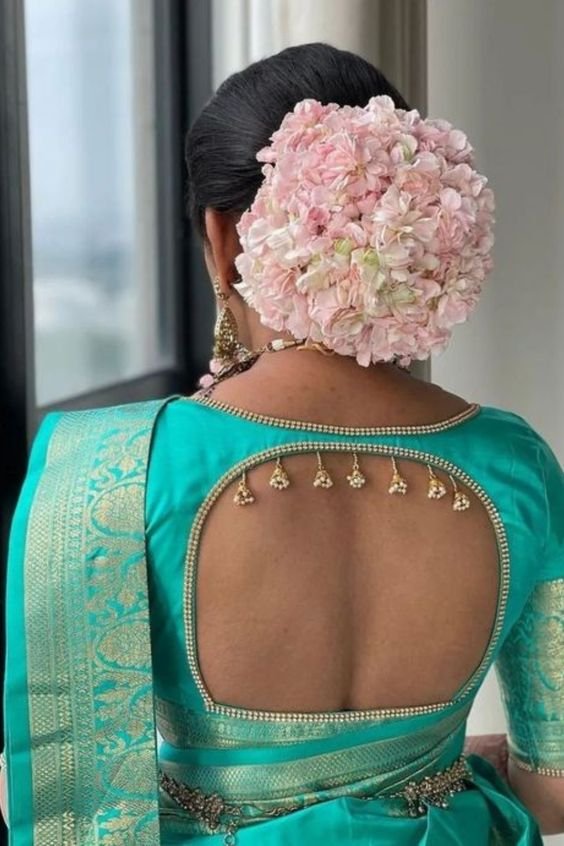 latest bridal blouse back neck designs