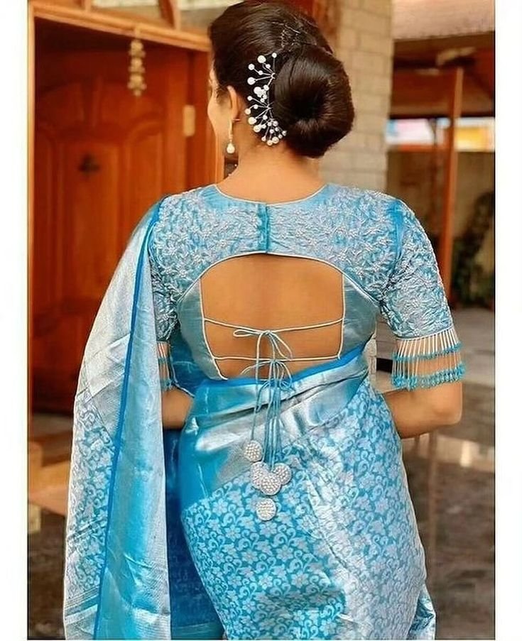 latest bridal blouse back neck designs