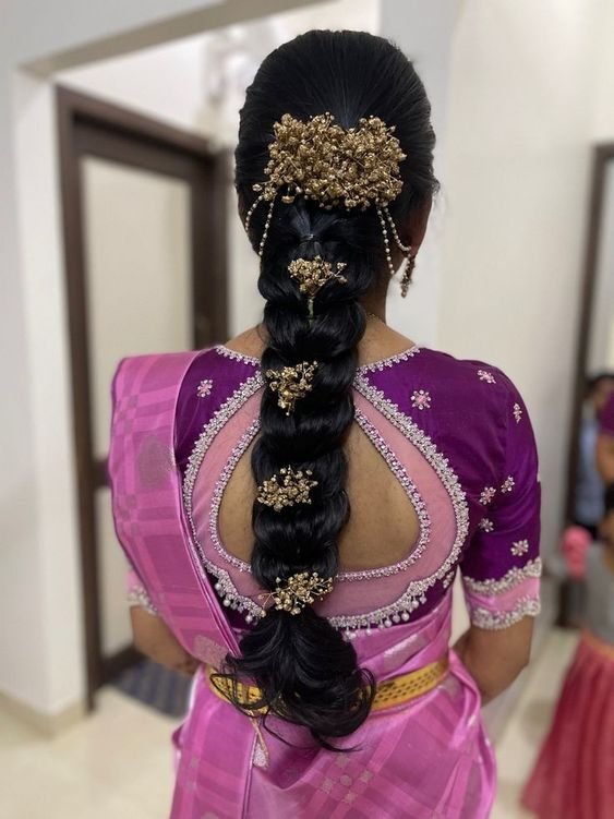 latest bridal blouse back neck designs