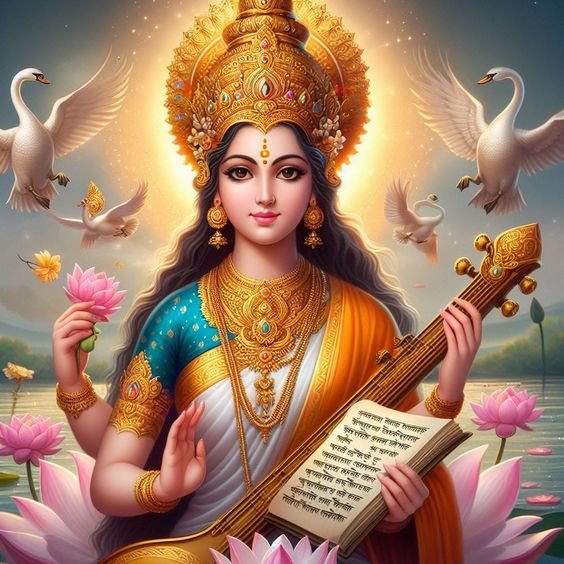 Beautiful Maa Saraswati Devi Dp images