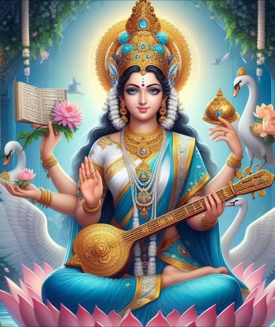 Beautiful Maa Saraswati Devi Dp images