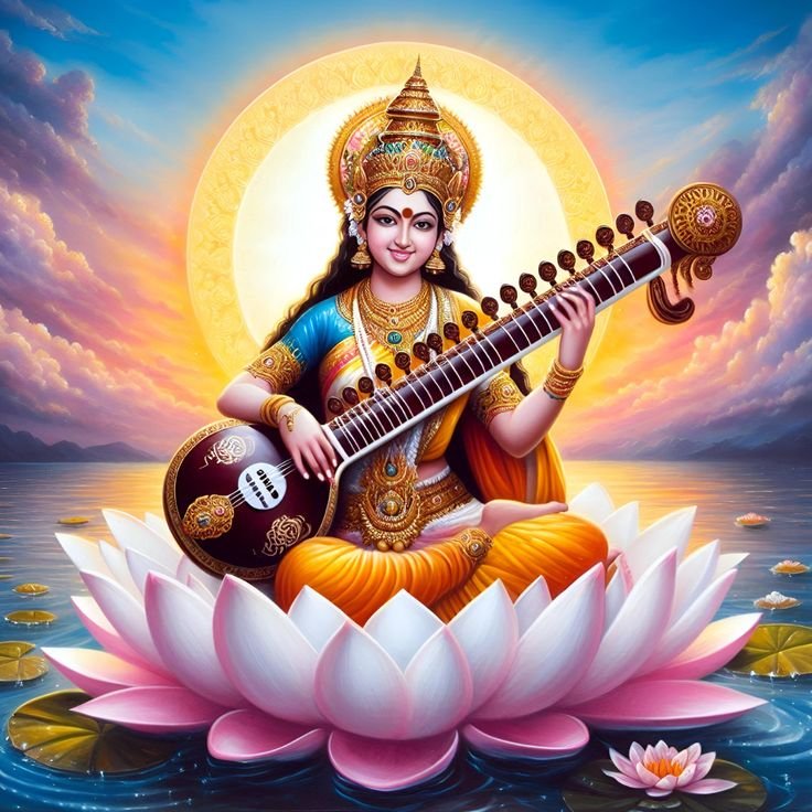 Beautiful Maa Saraswati Devi Dp images