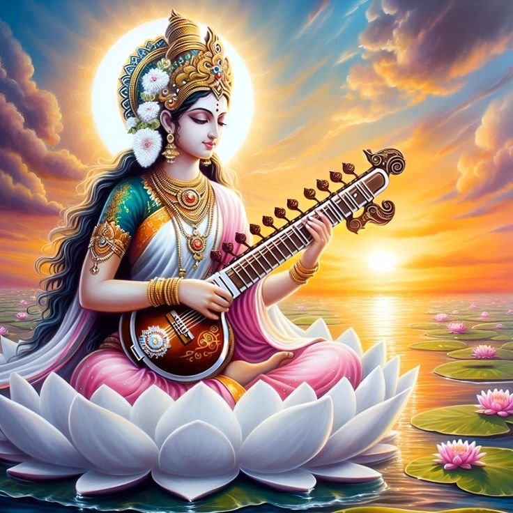 Beautiful Maa Saraswati Devi Dp images