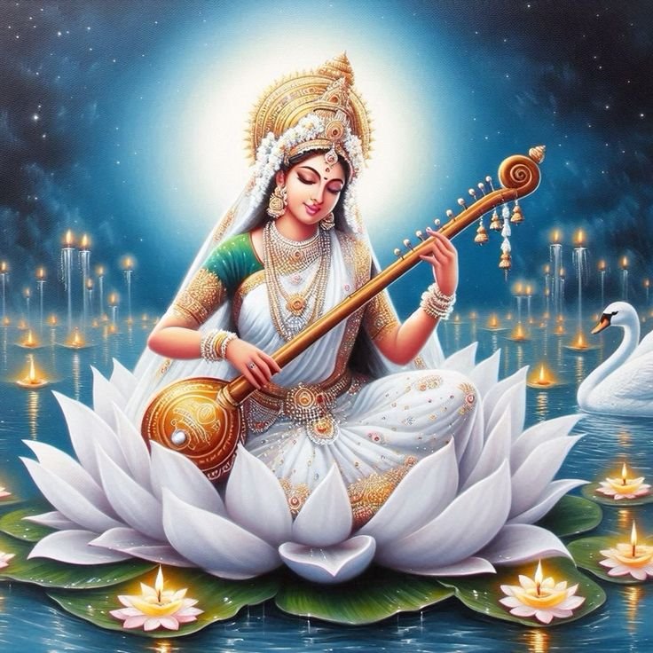 Beautiful Maa Saraswati Devi Dp images