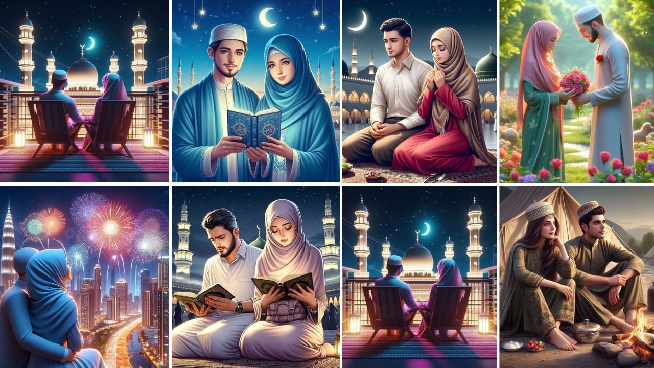 Beautiful Muslim Couple Dp images for Whatsapp Facebook Profile Pictures