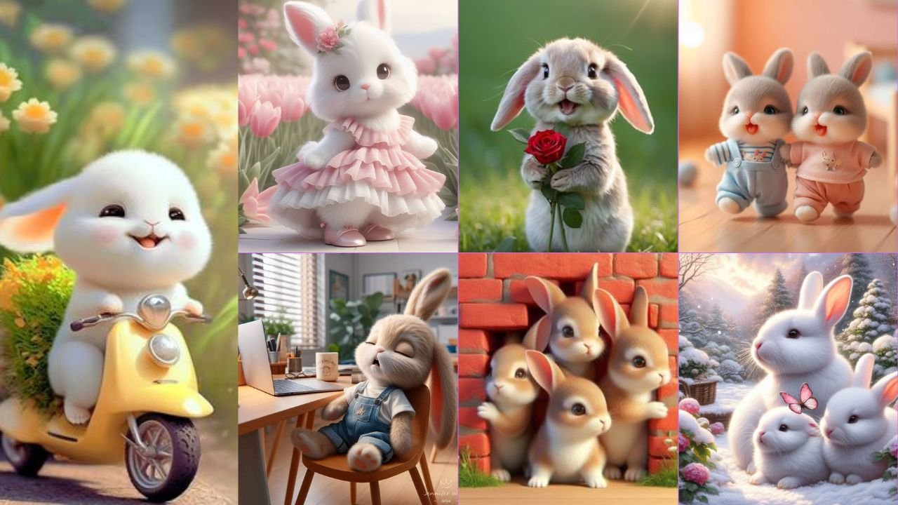 Beautiful Bunny Dp images for Whatsapp , facebook Profile