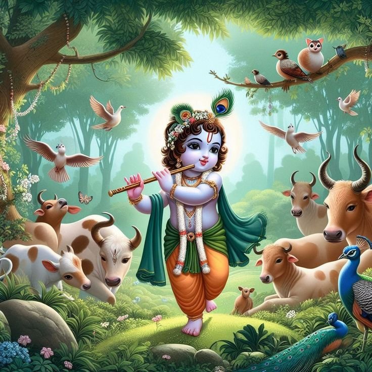 Cute God Krishna Dp images for whatsapp