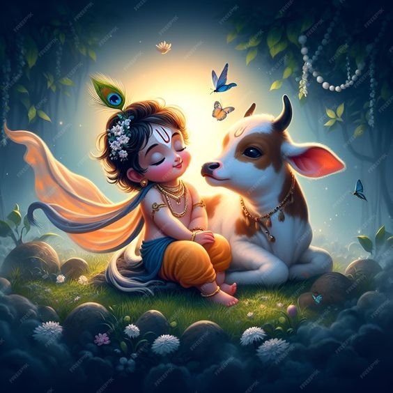 Cute God Krishna Dp images for whatsapp