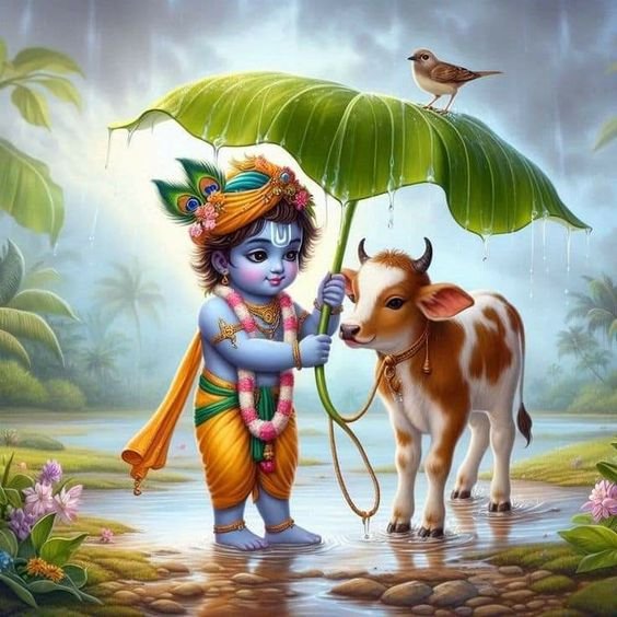 Cute God Krishna Dp images for whatsapp