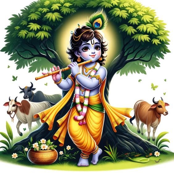 Cute God Krishna Dp images for whatsapp