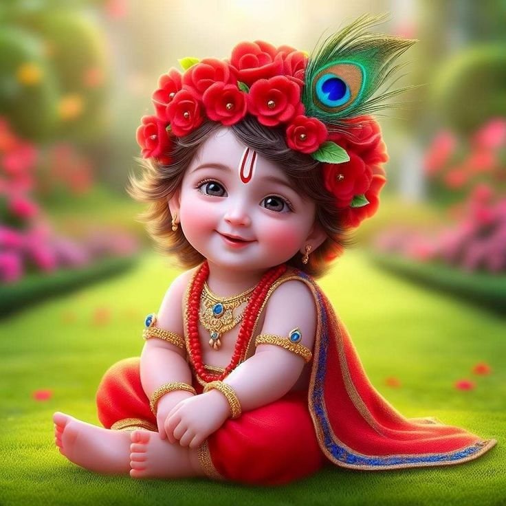 Cute God Krishna Dp images for whatsapp