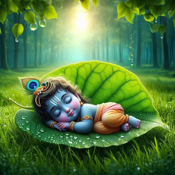 Cute God Krishna Dp images