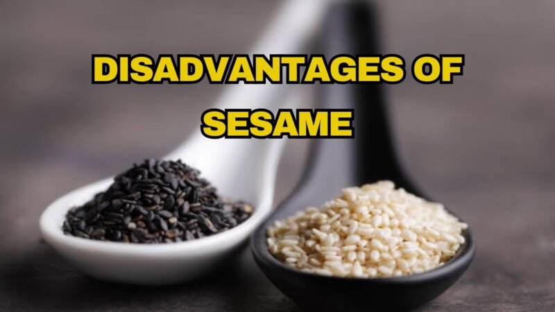 Disadvantages of adding too much sesame