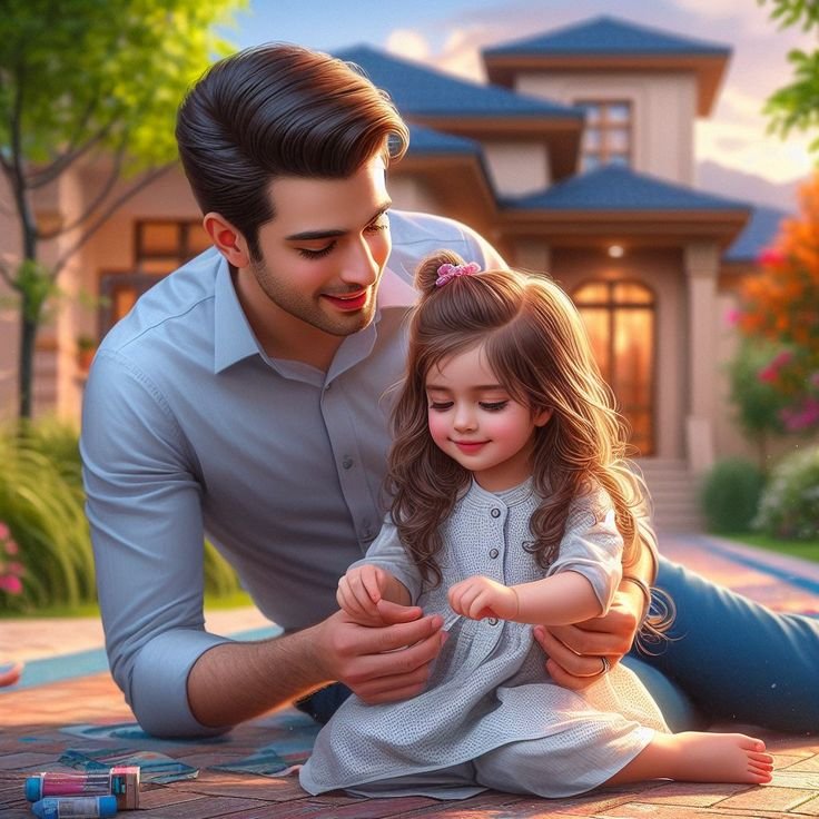 Father and Daughter Dp images