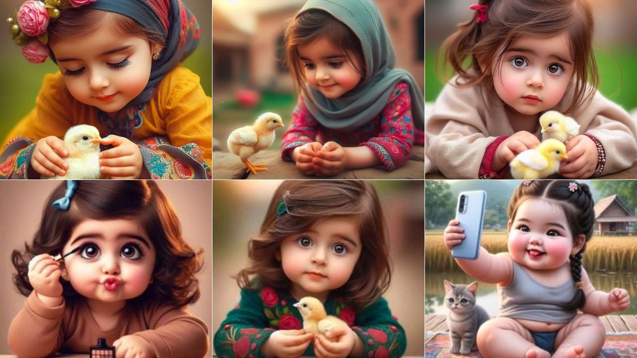 Cute Girl Baby Dp images for Whatsapp Facebook Profile