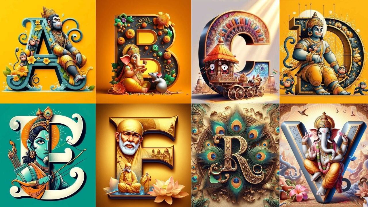 Hindu God A to Z Alphabet Letter Dp images for whatsapp