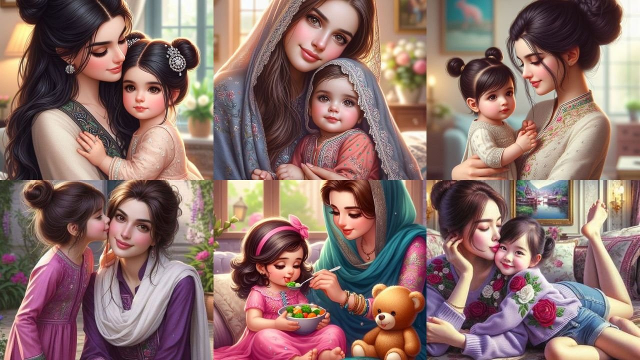 Mom and Daughter Dp images for Whatsapp Facebook Profile Pictures