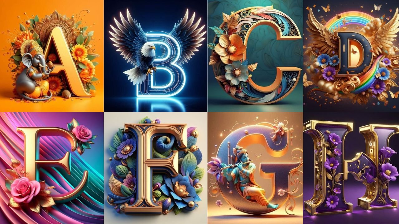 Stylish Alphabet Letter whatsapp Dp images || A to Z Alphabet Dp For Girls & Boys