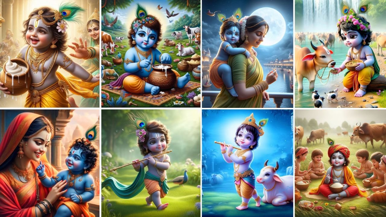 Cute God Krishna Dp images for Whatsapp  Facebook Profile