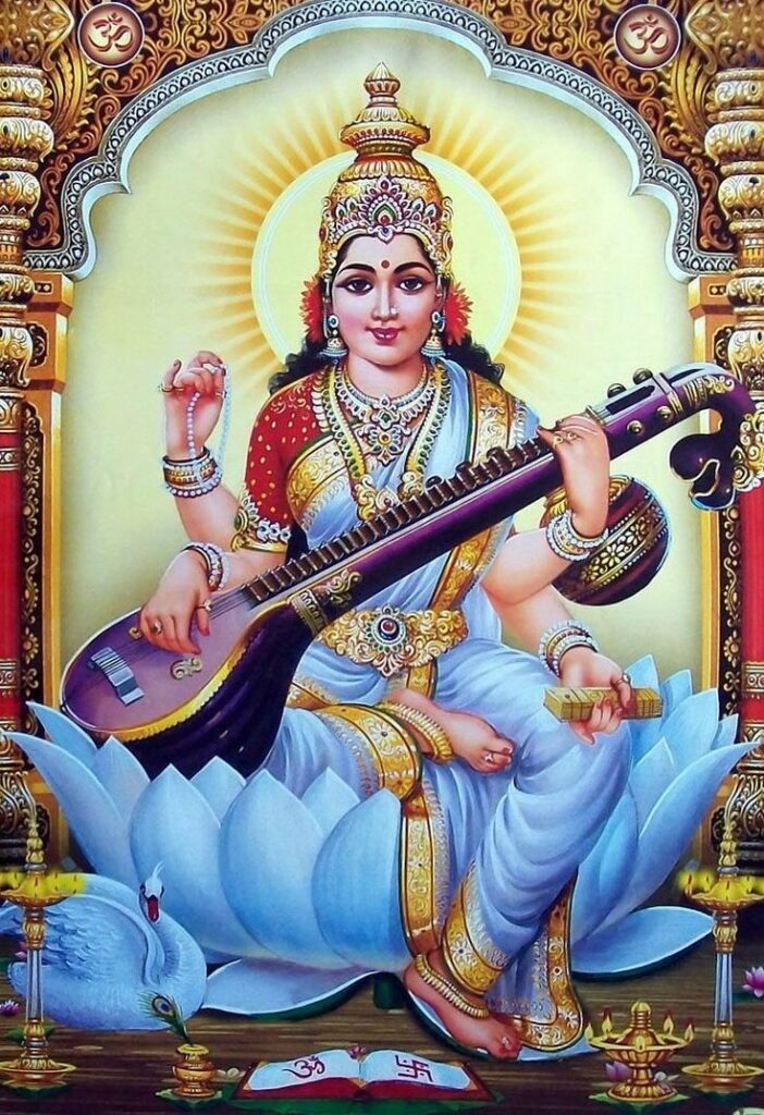 Beautiful Maa Saraswati Devi Dp images