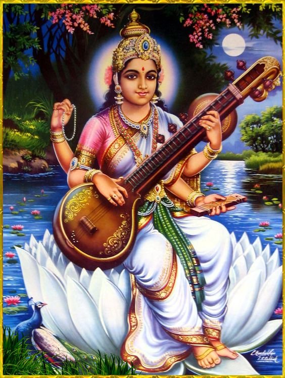 Beautiful Maa Saraswati Devi Dp images