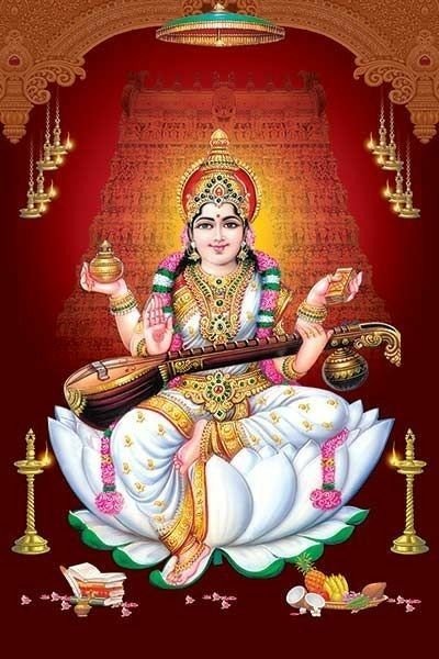 Beautiful Maa Saraswati Devi Dp images