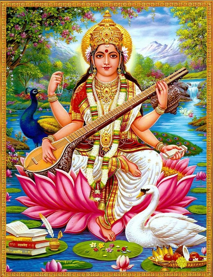 Beautiful Maa Saraswati Devi Dp images