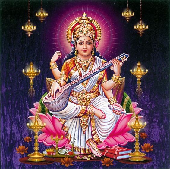 Beautiful Maa Saraswati Devi Dp images