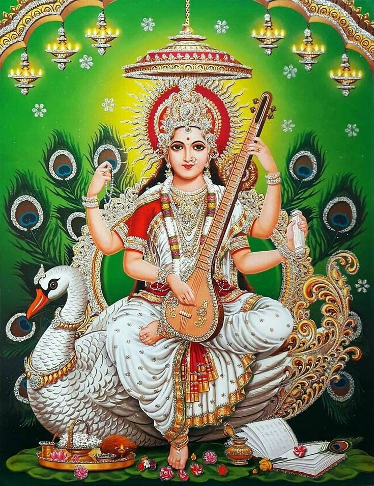 Beautiful Maa Saraswati Devi Dp images