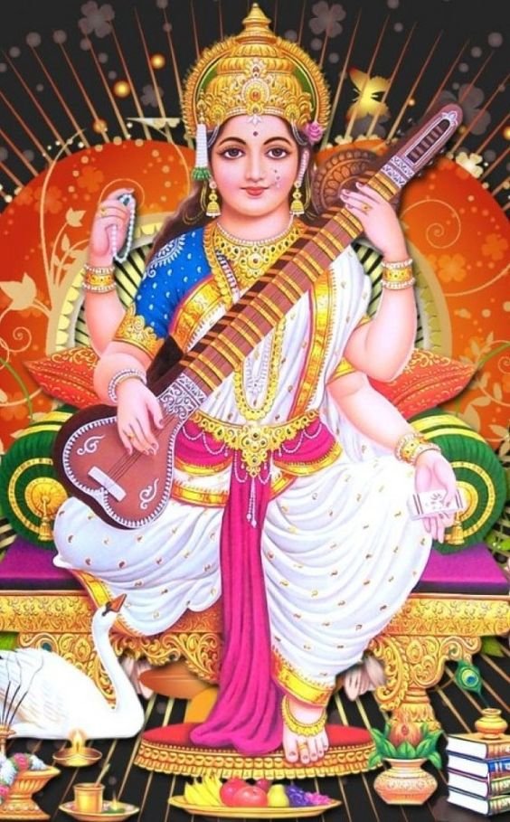 Beautiful Maa Saraswati Devi Dp images