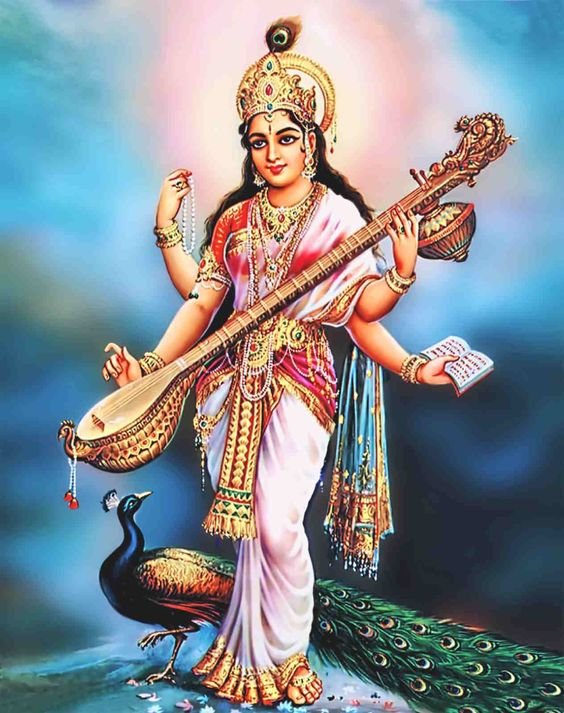 Beautiful Maa Saraswati Devi Dp images