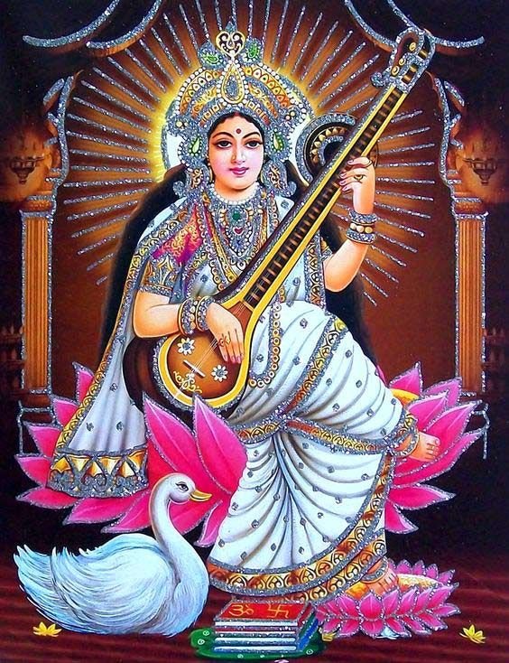 Beautiful Maa Saraswati Devi Dp images