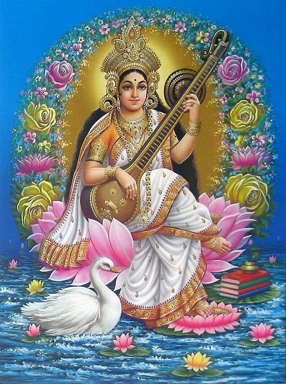 Beautiful Maa Saraswati Devi Dp images