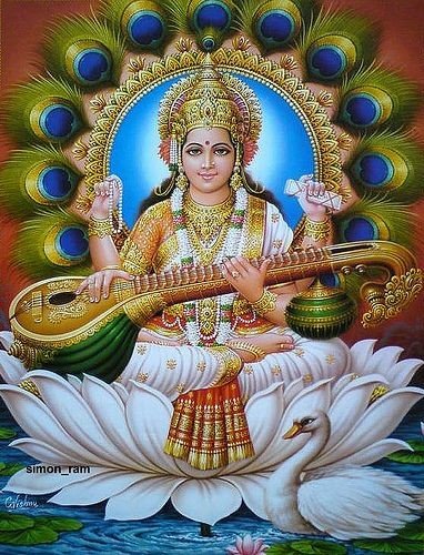 Beautiful Maa Saraswati Devi Dp images