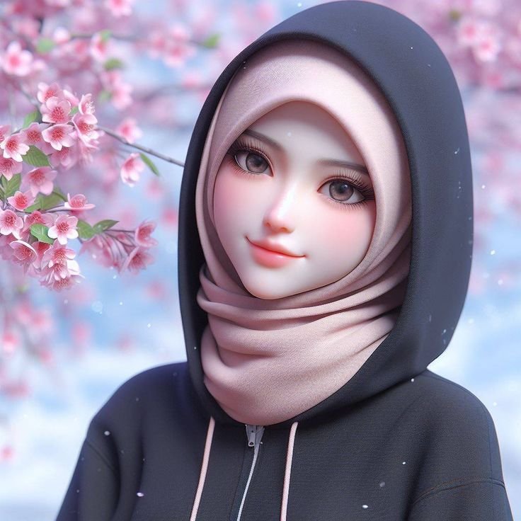 Hijab Girls Cartoon Whatsapp Dp images