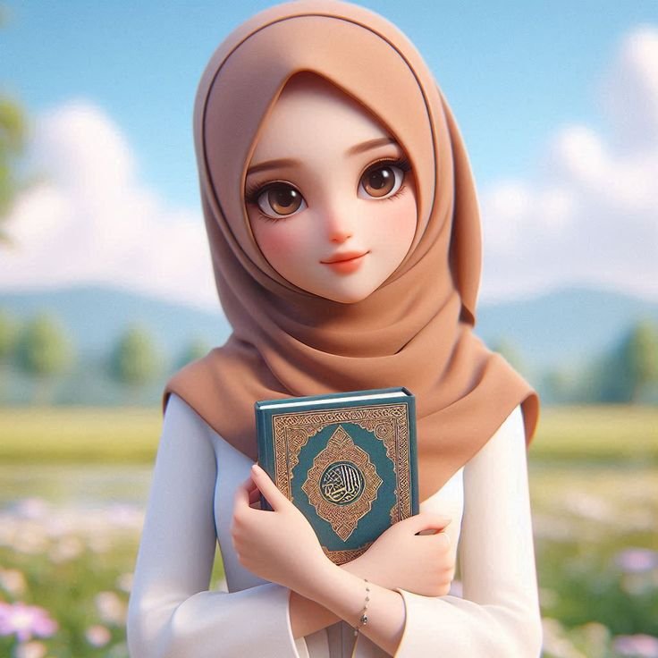 Hijab Girls Cartoon Whatsapp Dp images