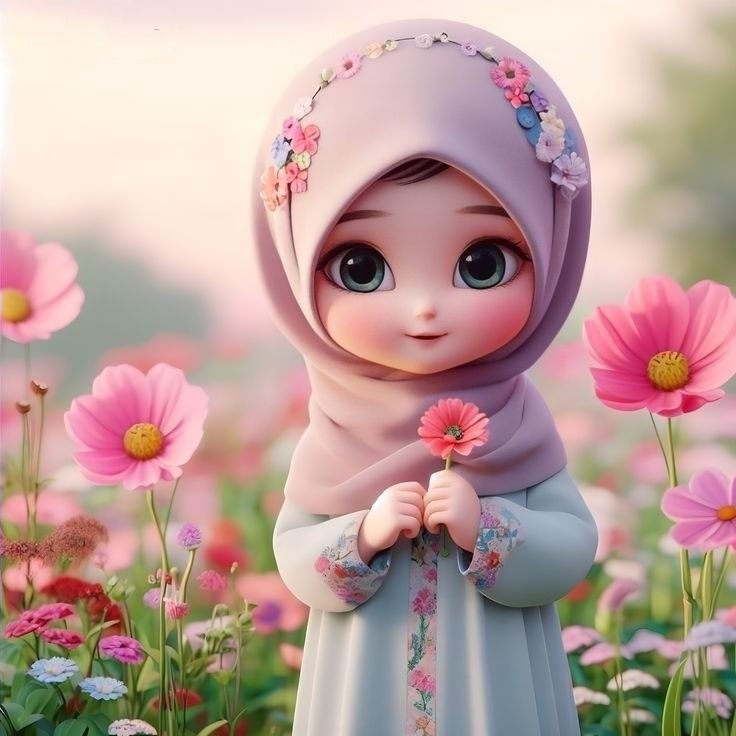 Hijab Girls Cartoon Whatsapp Dp images